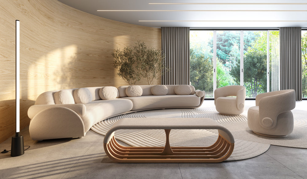 Tendências de Mobiliário em 2026: o protagonismo das formas orgânicas no design contemporâneo