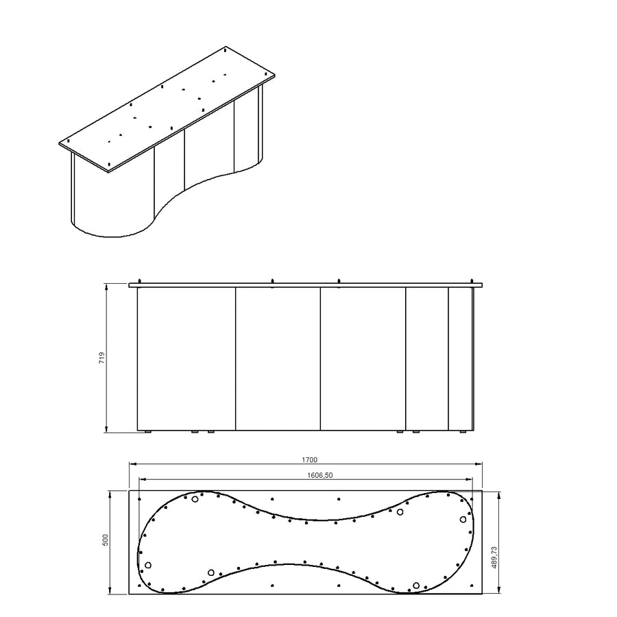 Desenho técnico – Mesa de Jantar Olga
