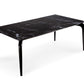 Mesa de Jantar Dóris – Tampo preto com pés preto acetinado