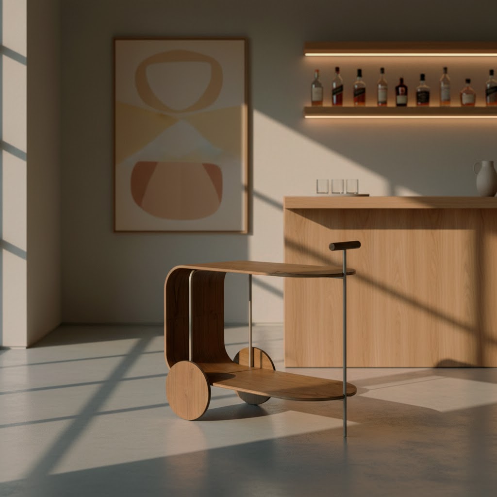Carrinho Bar Sea – detalhe