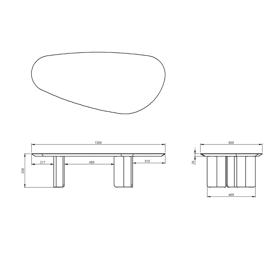 Desenho técnico – Mesa de Centro Mooca