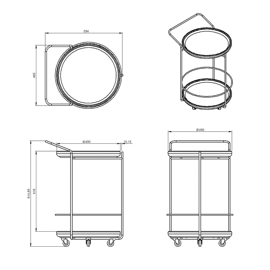 Desenho técnico – Carrinho Bar Lászlo