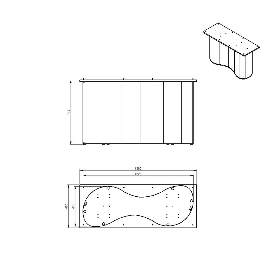 Desenho técnico – Mesa de Jantar Olga