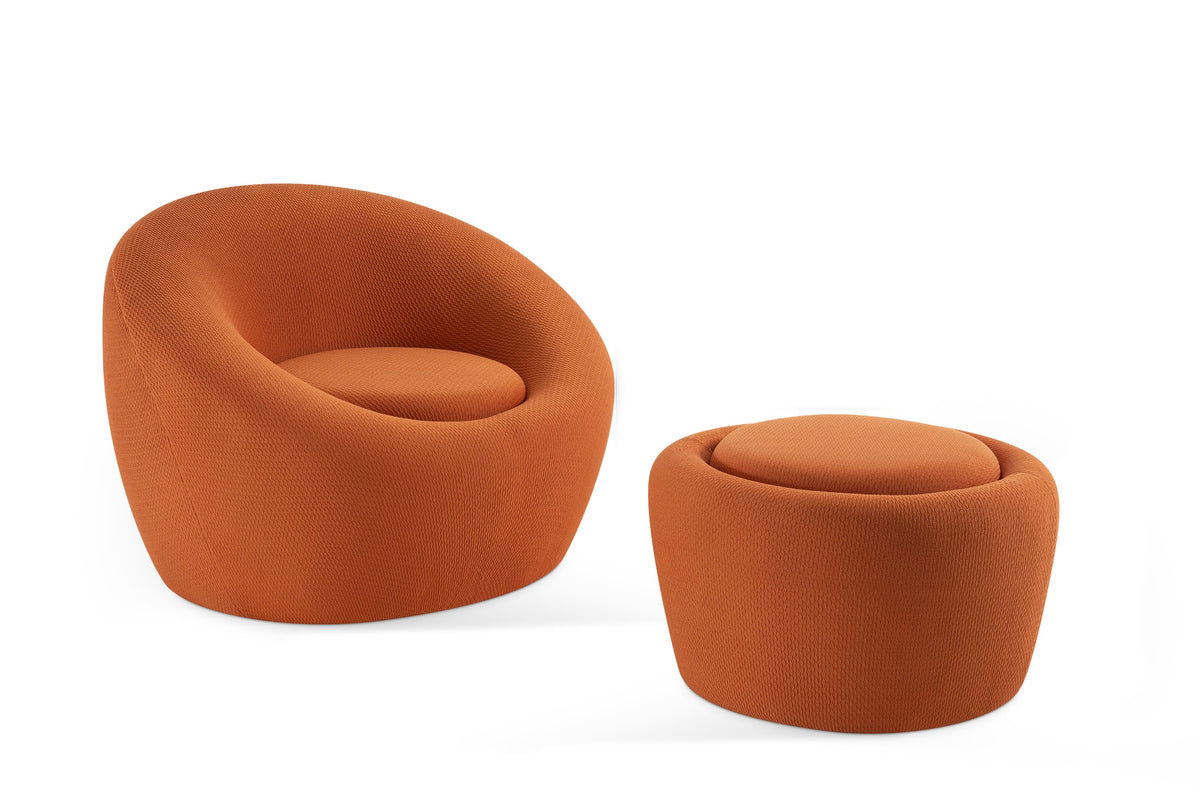 Poltrona Bayonne com Puff – com puff