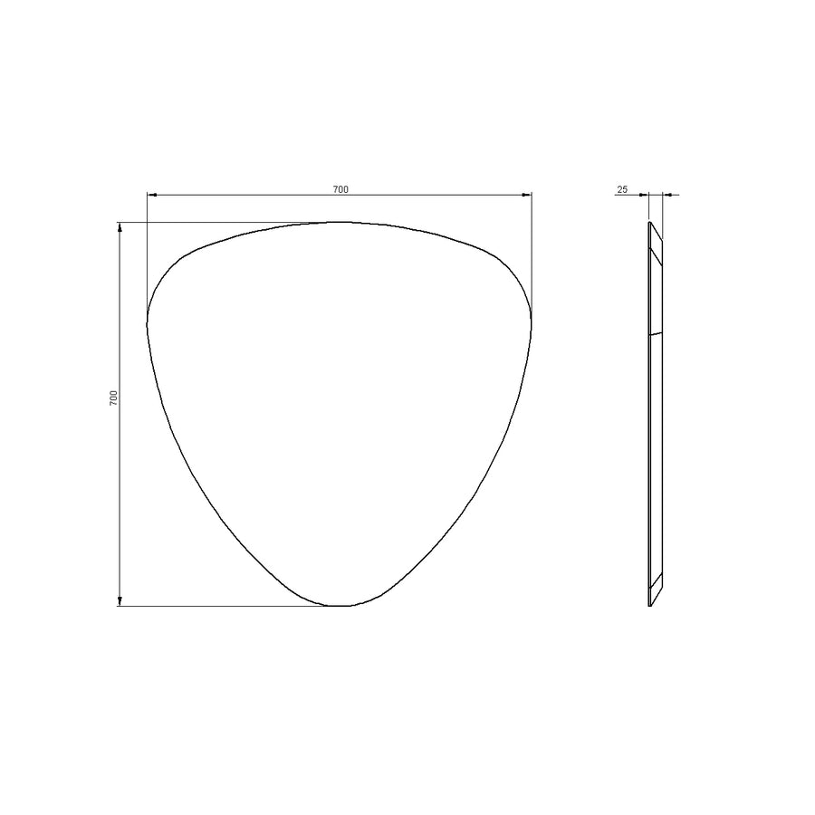 Desenho técnico – Mesa Bistrô Ramatuelle