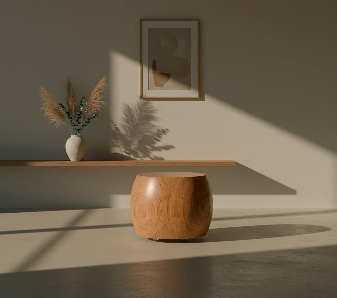 Puff Oliva – vista lateral