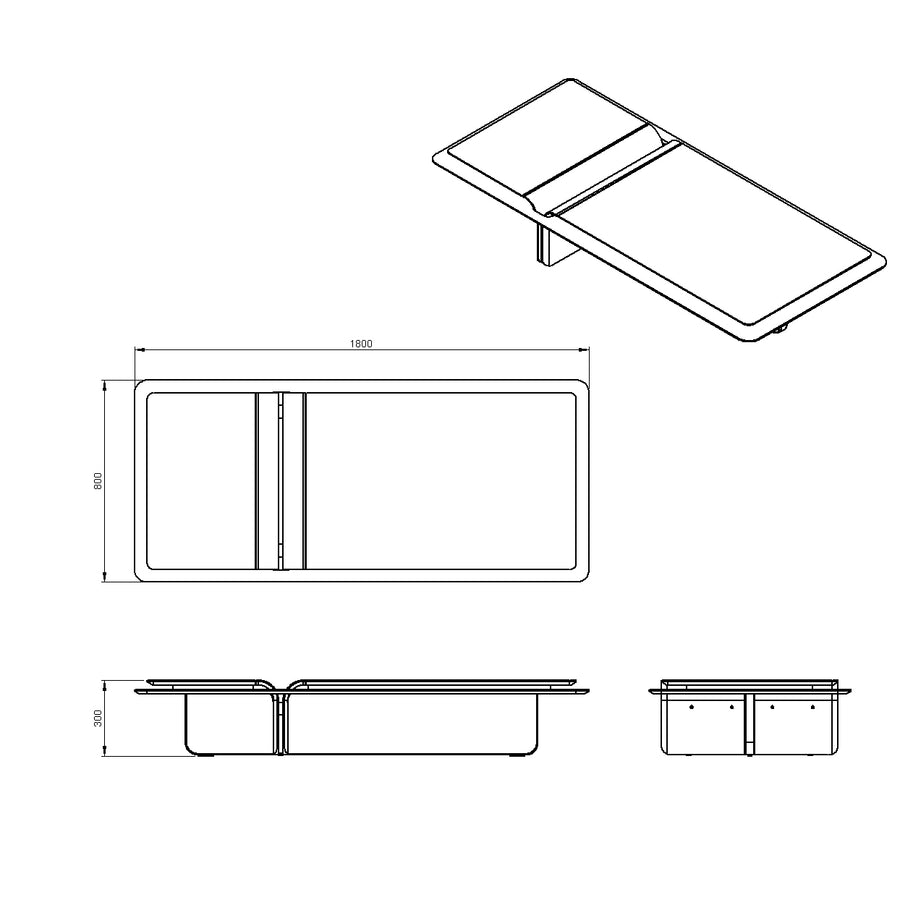 Desenho técnico – Mesa de Centro Donna
