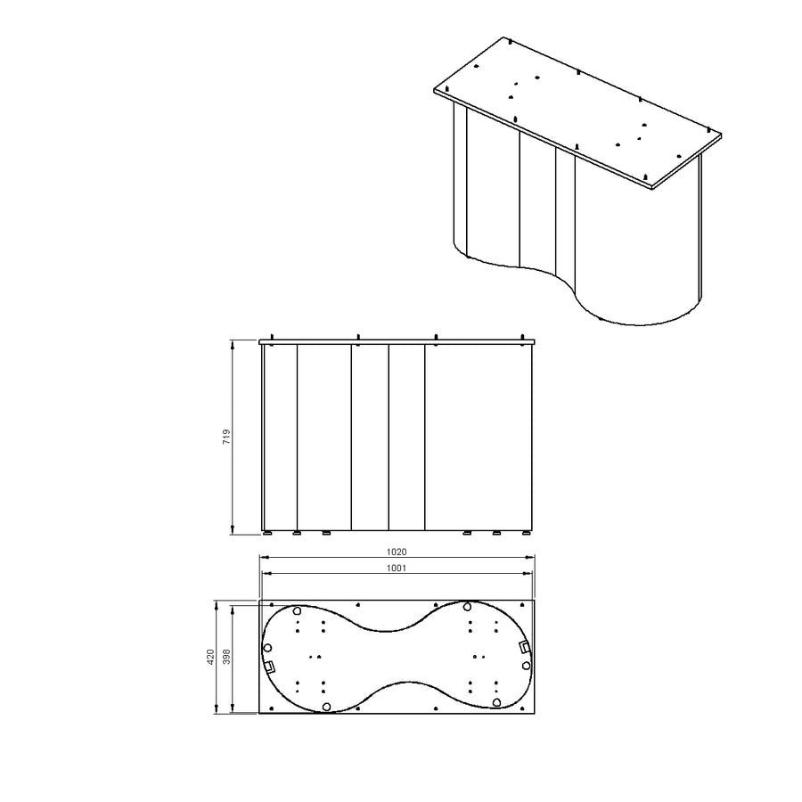 Desenho técnico – Mesa de Jantar Olga