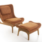 Poltrona Valensole com Puff – vista lateral