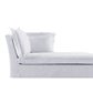 Sofá Saint-Tropez de Capa com Chaise – detalhe da chaise com braço