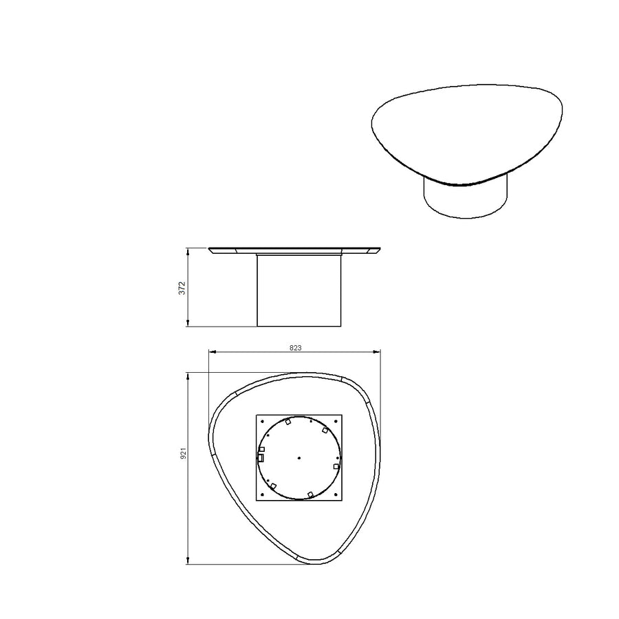 Desenho técnico – Mesa de Centro Jade