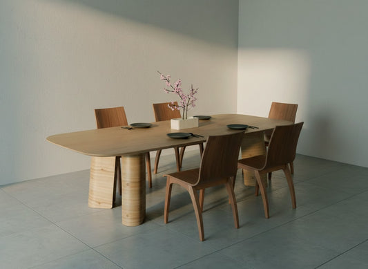 Mesa de Jantar Canela – vista lateral