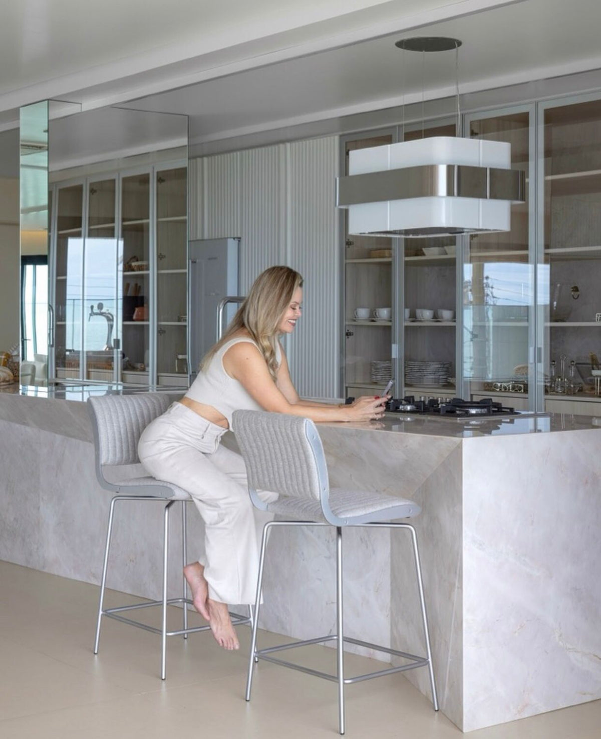 Banqueta Falx Estofada – bancada
