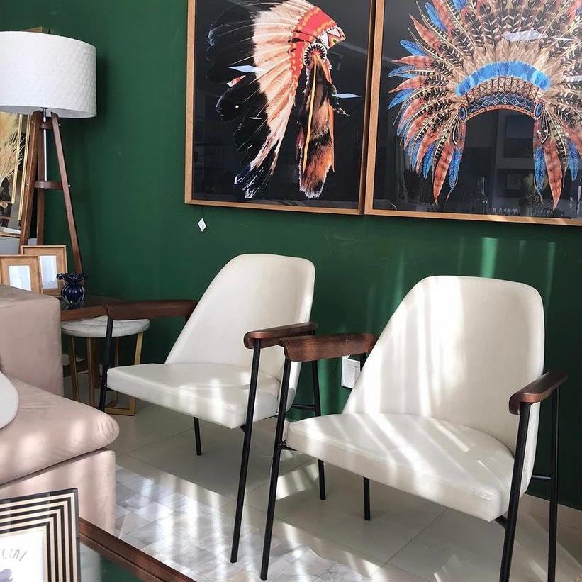 Poltrona Cluny – ambientada, vista frontal