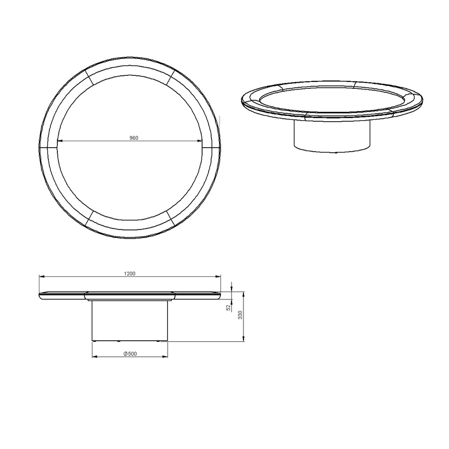 Desenho técnico – Mesa de Centro Fante