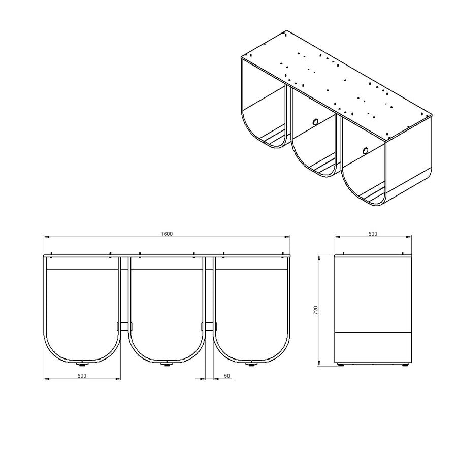 Desenho técnico – Mesa de Jantar Louise