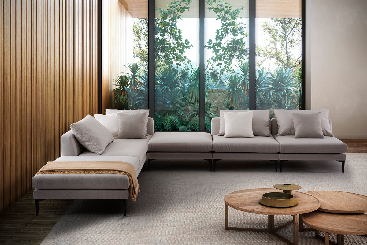 Sofá Bordeaux com Chaise – foto 3 de 3