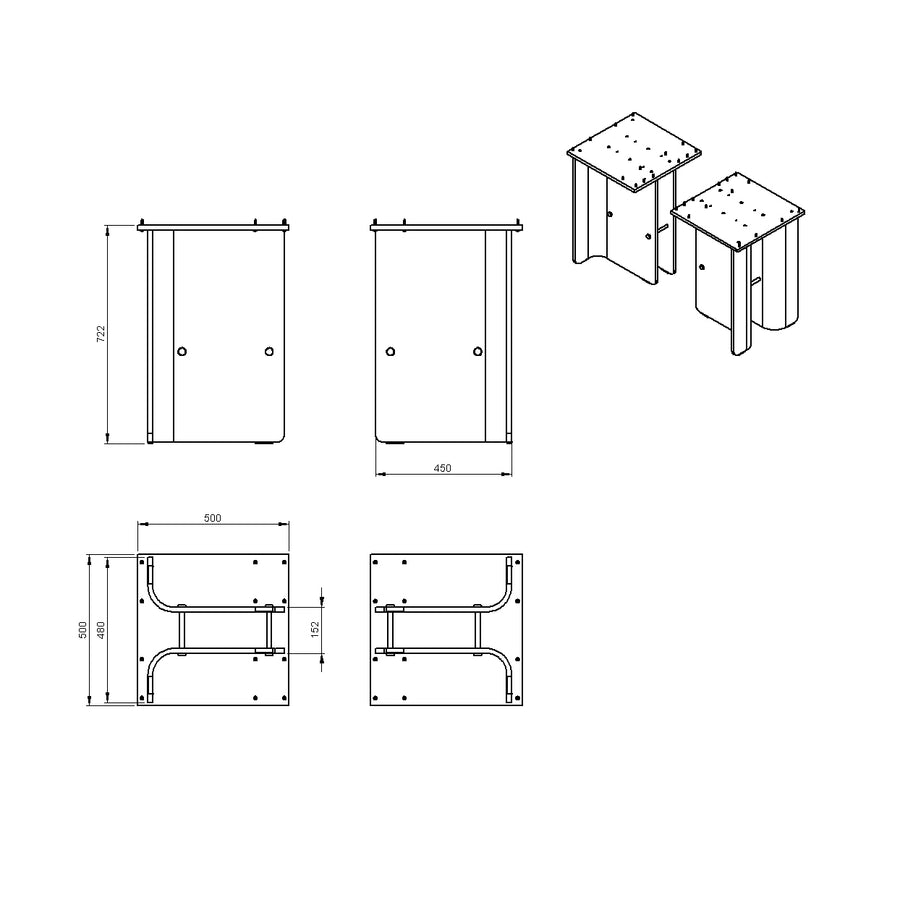 Desenho técnico – Mesa de Jantar Livorno