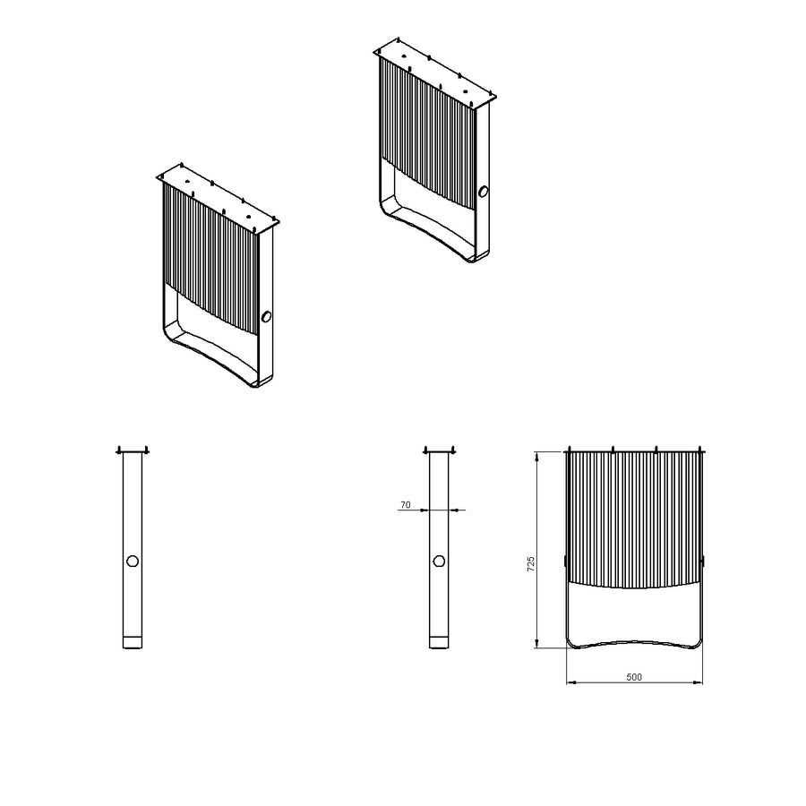 Desenho técnico – Mesa de Jantar Aline