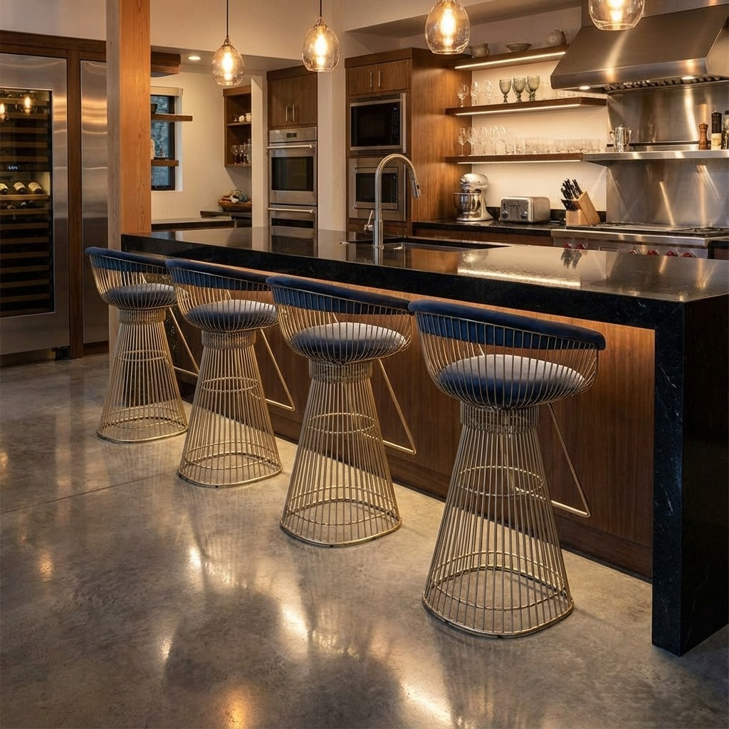 Banqueta Platner Giratória