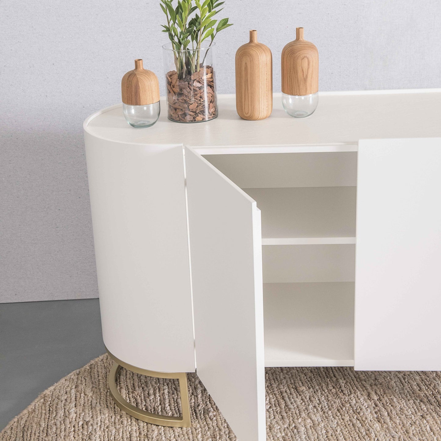 Buffet Celeste Curvo