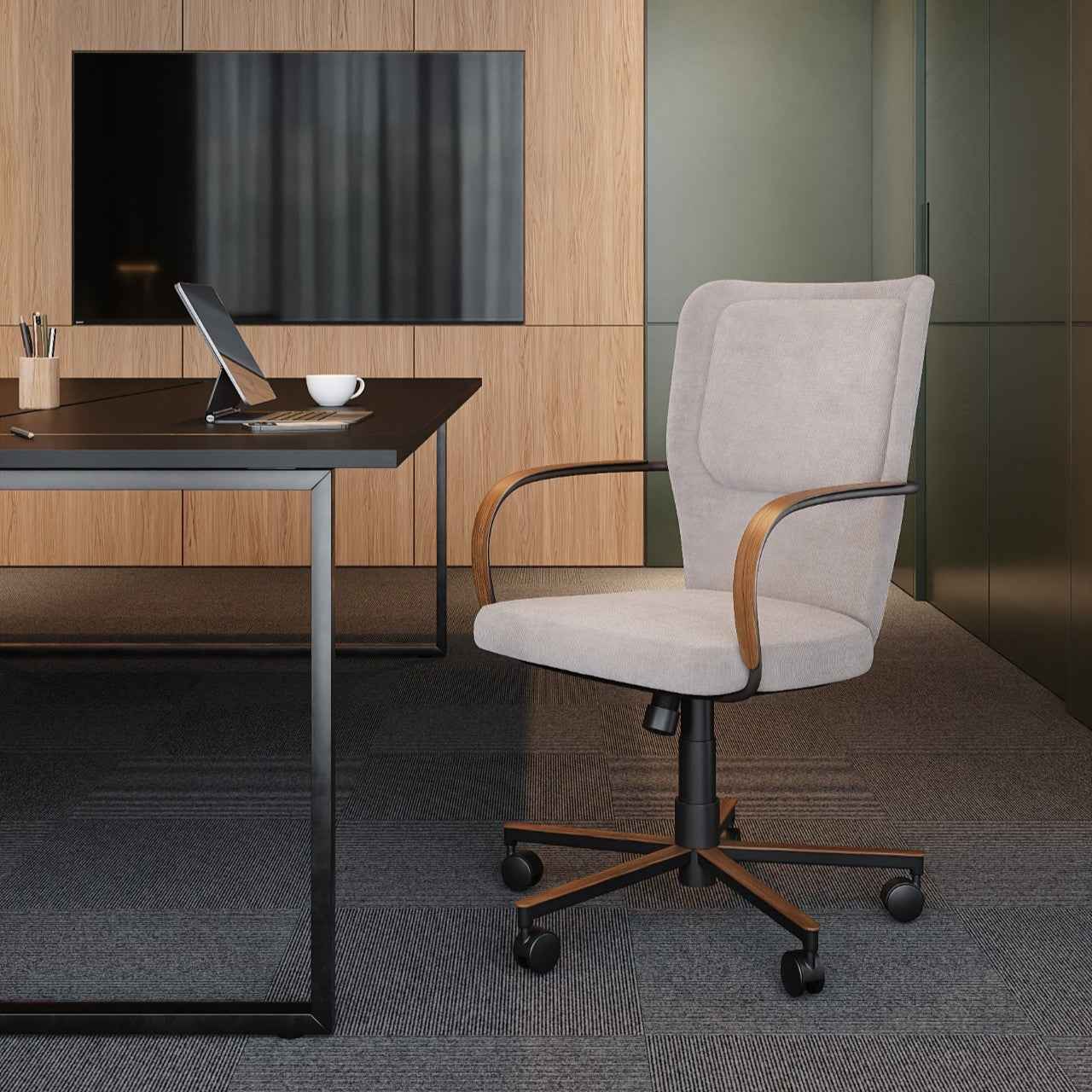 Cadeira de Escritório Giratória Link - Attua Design Moveis de Alto Padrão