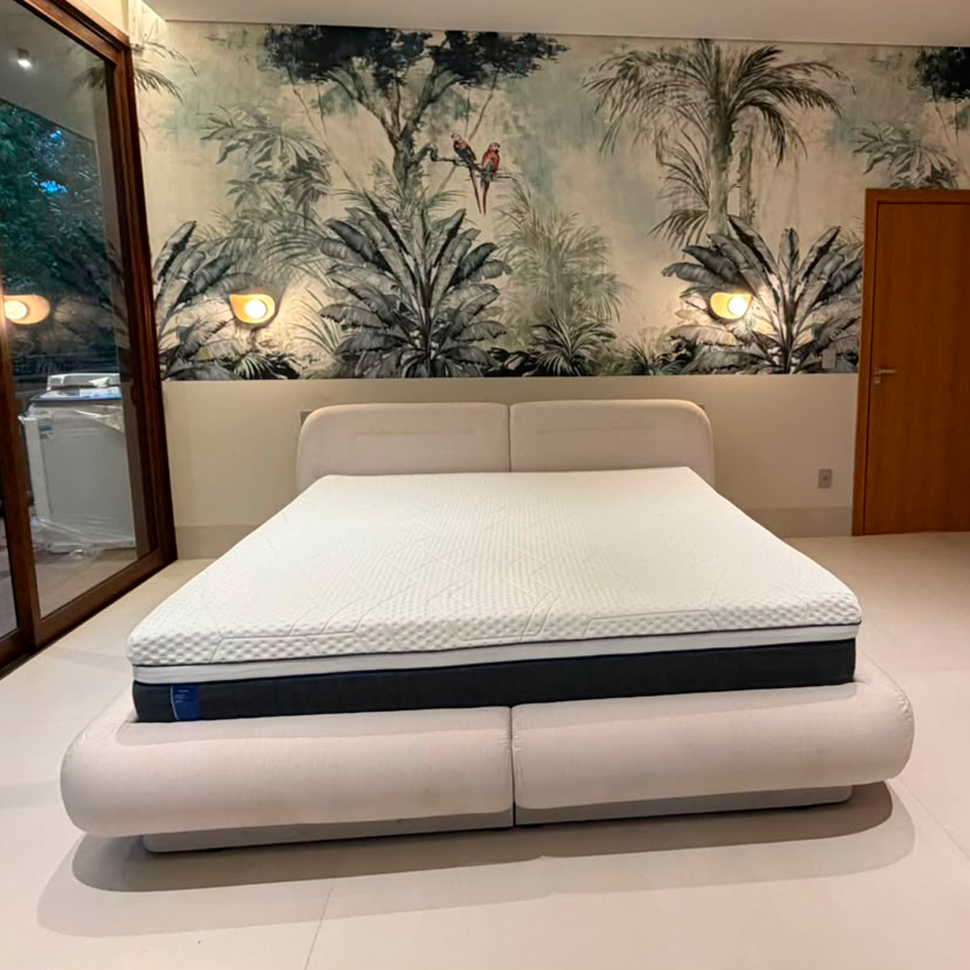 Cama Estofada Nuvem