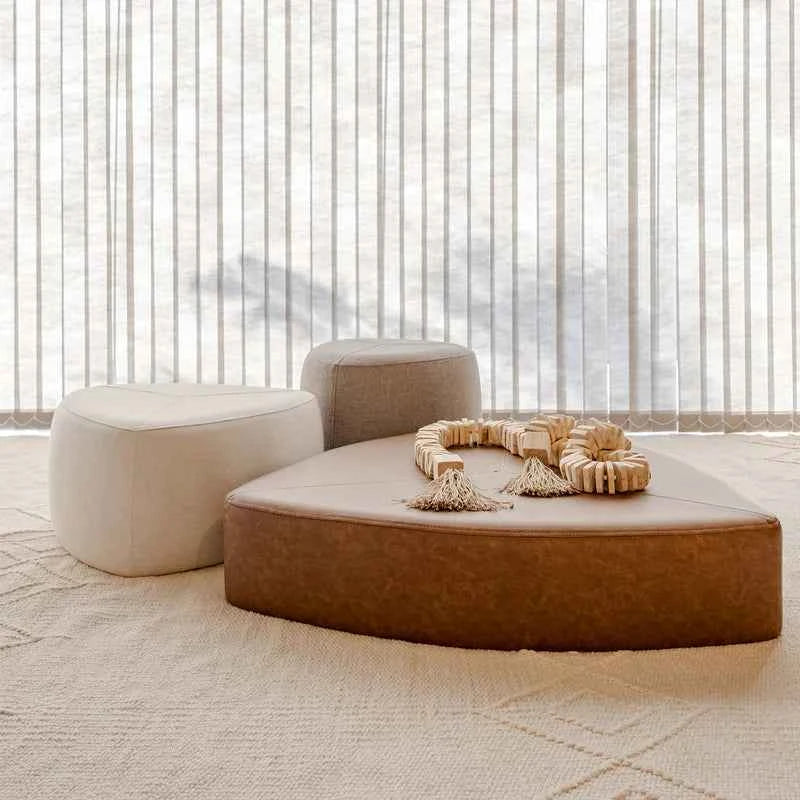 Trio de Puff Mix - Attua Design Moveis de Alto Padrão