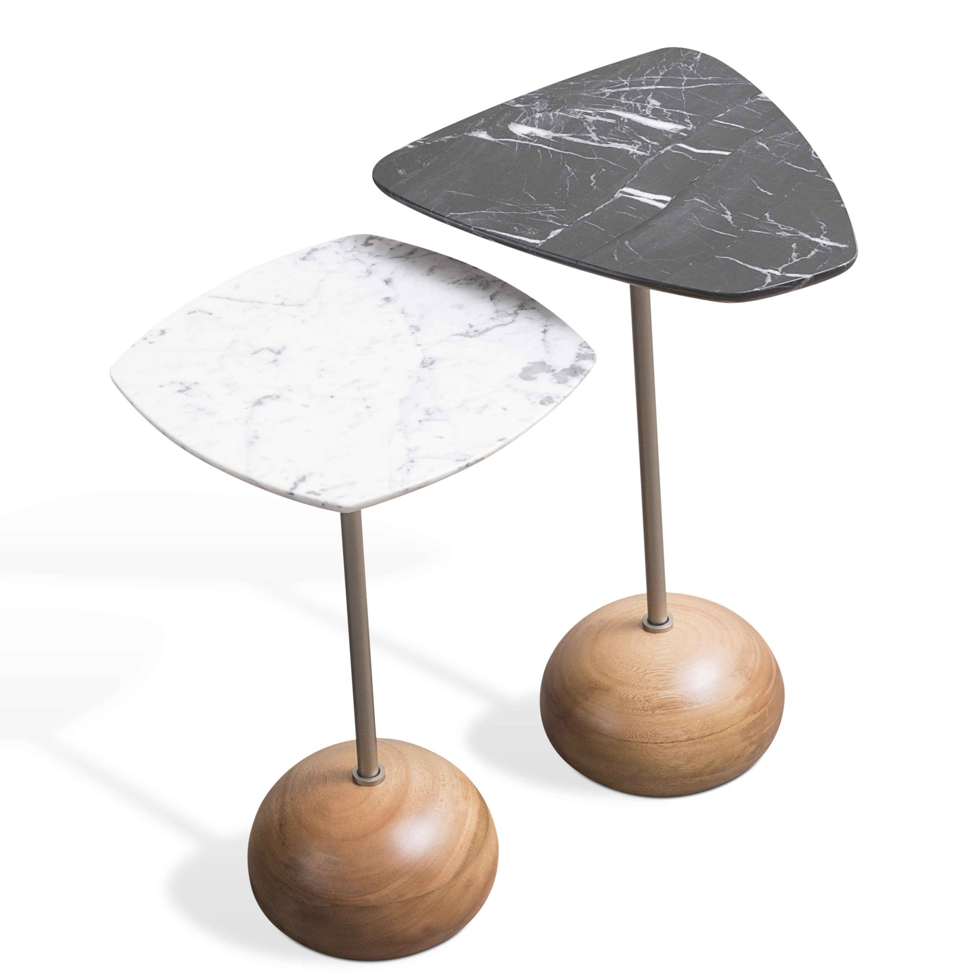 Mesa Lateral Gus tampo em Mármore - Attua Design Moveis de Alto Padrão