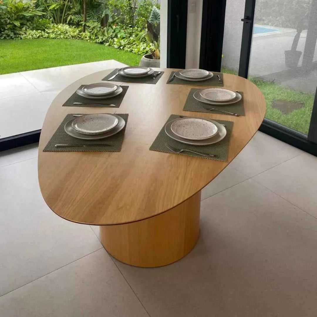 Mesa de Jantar Orgânica Wooden - Attua Design Moveis de Alto Padrão