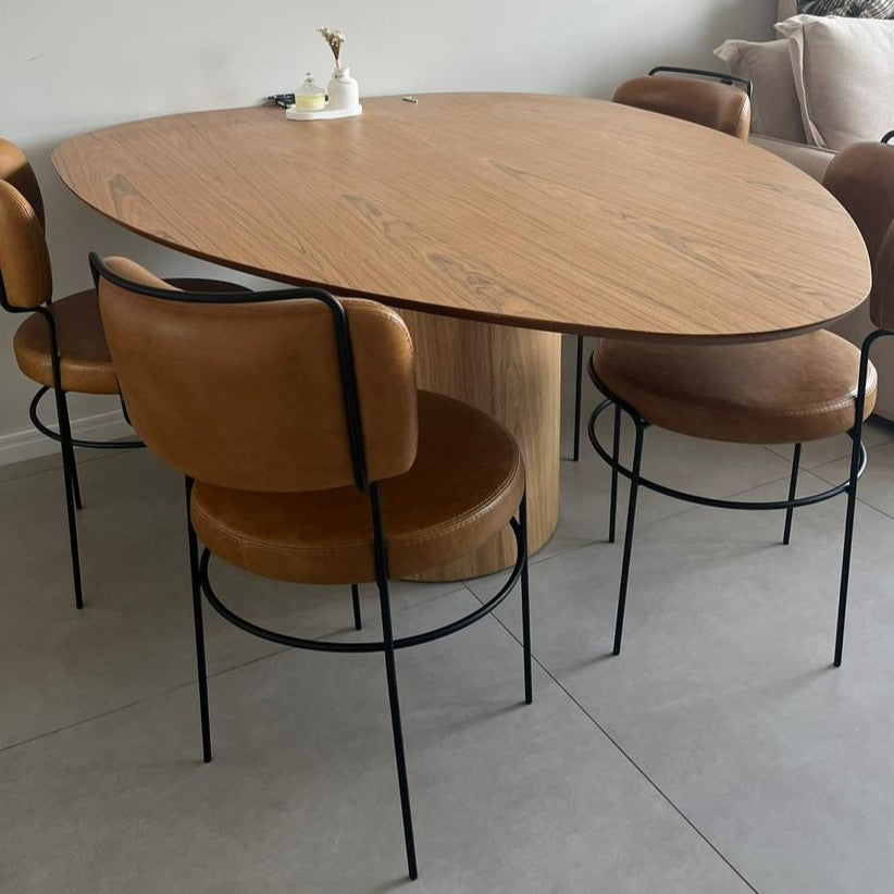 Mesa de Jantar Orgânica Madeira