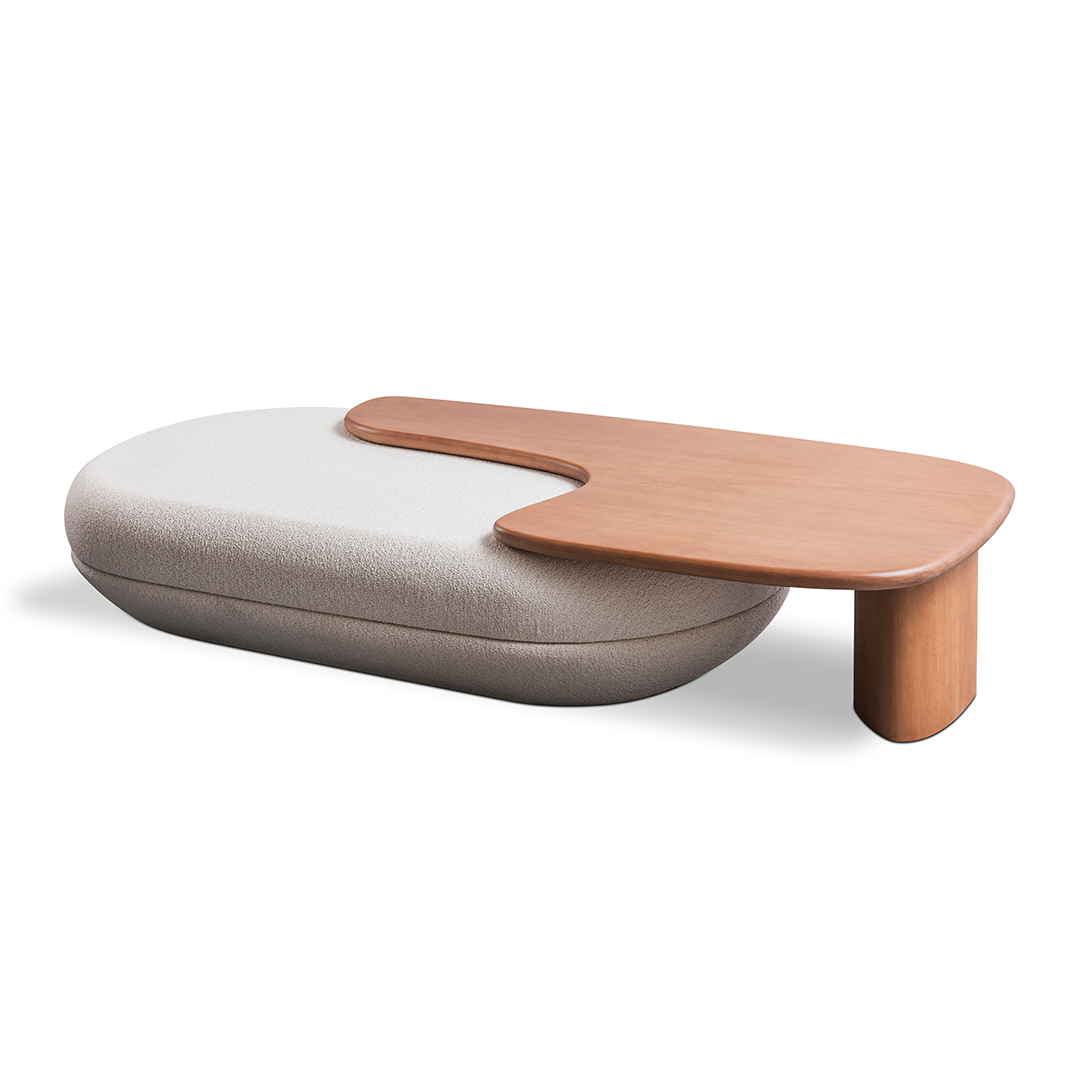 Mesa de Centro Yara com Puff