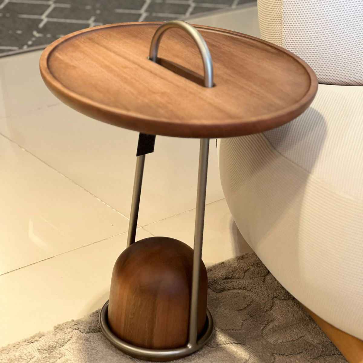 Mesa de Lateral artesanal Lumin - Attua Design Moveis de Alto Padrão