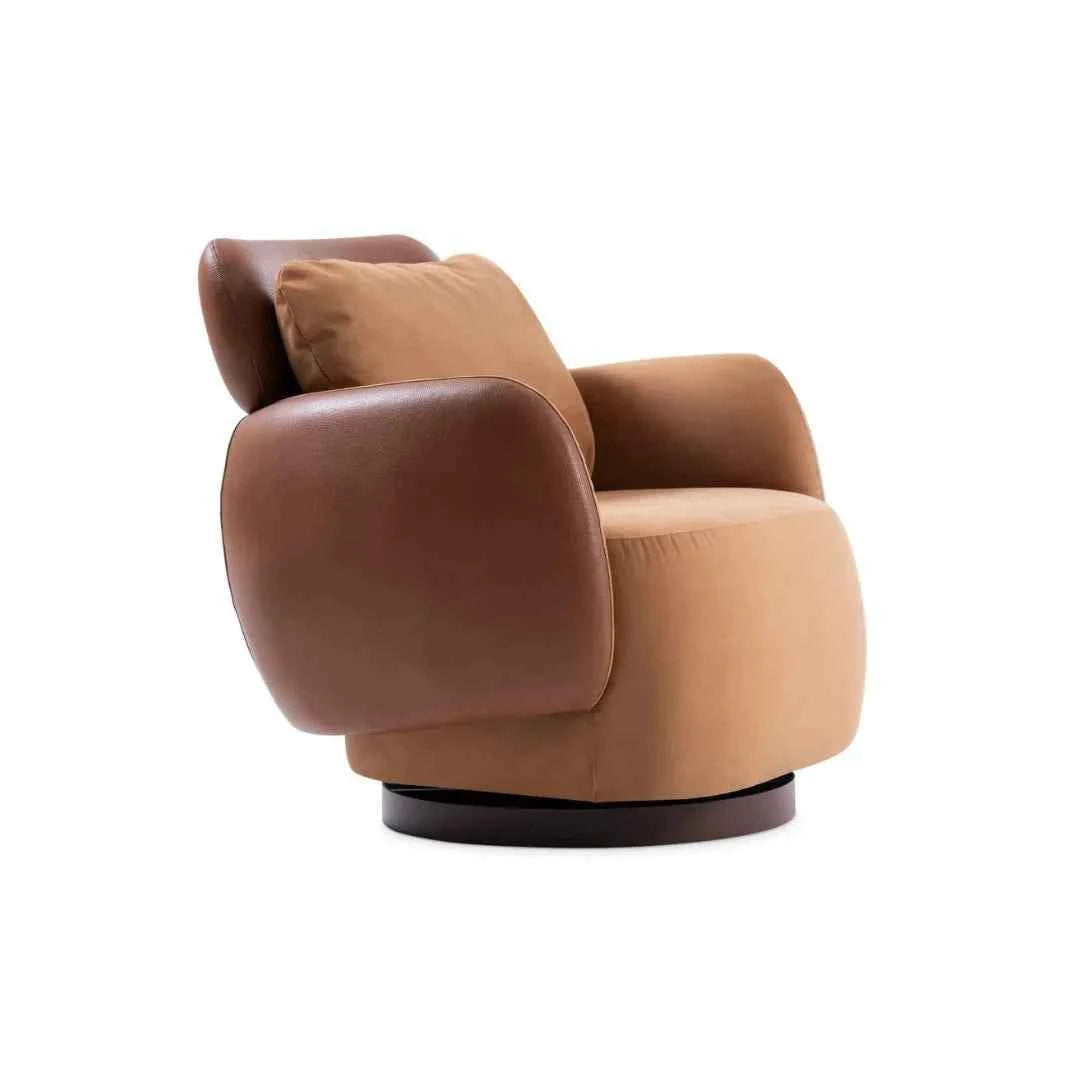 Poltrona Giratória Santorini com Puff - Attua Design Moveis de Alto Padrão