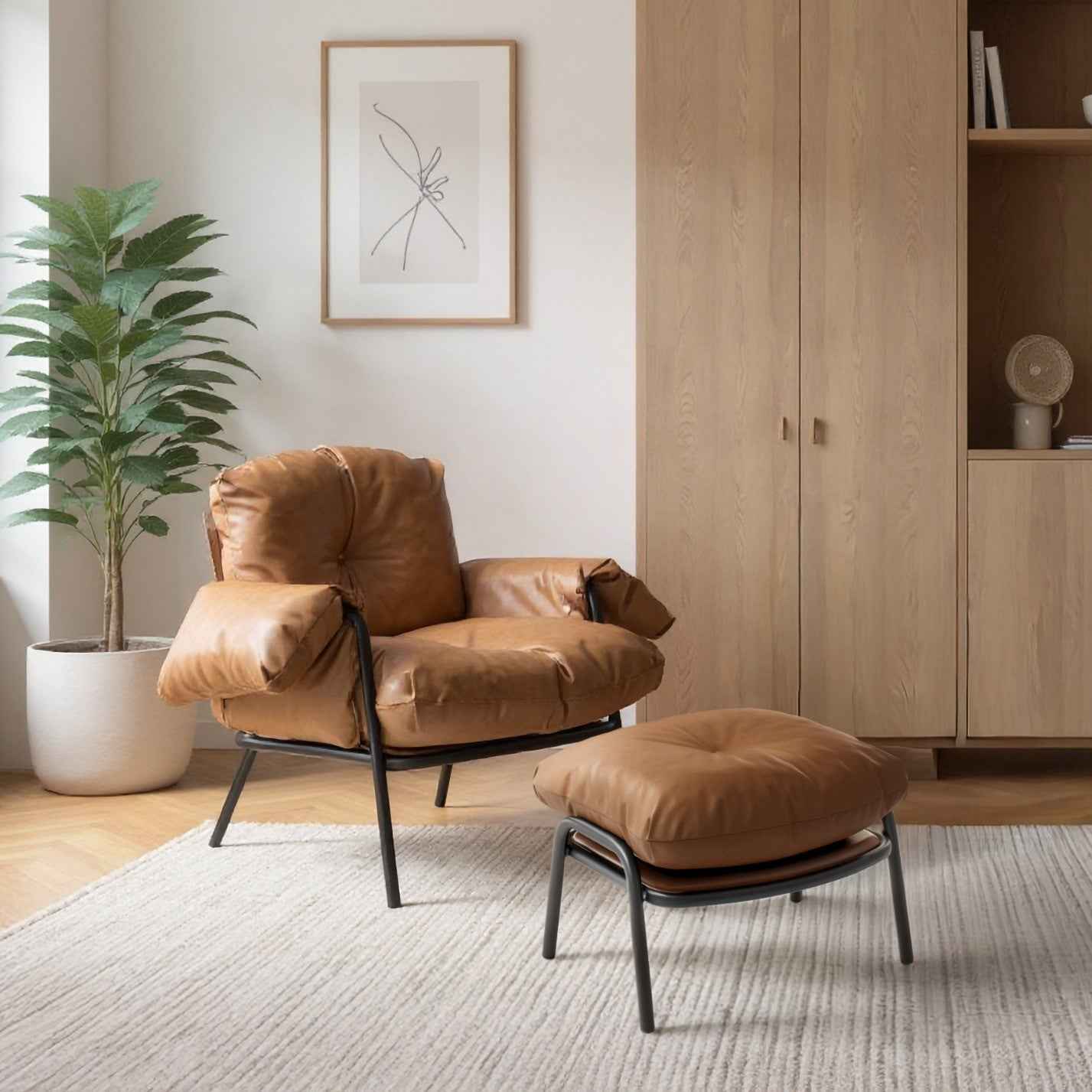 Poltrona Valentina com Puff