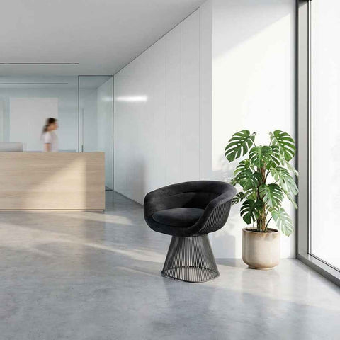 Poltrona Platner Estofada Premium – poltrona para sala de estar