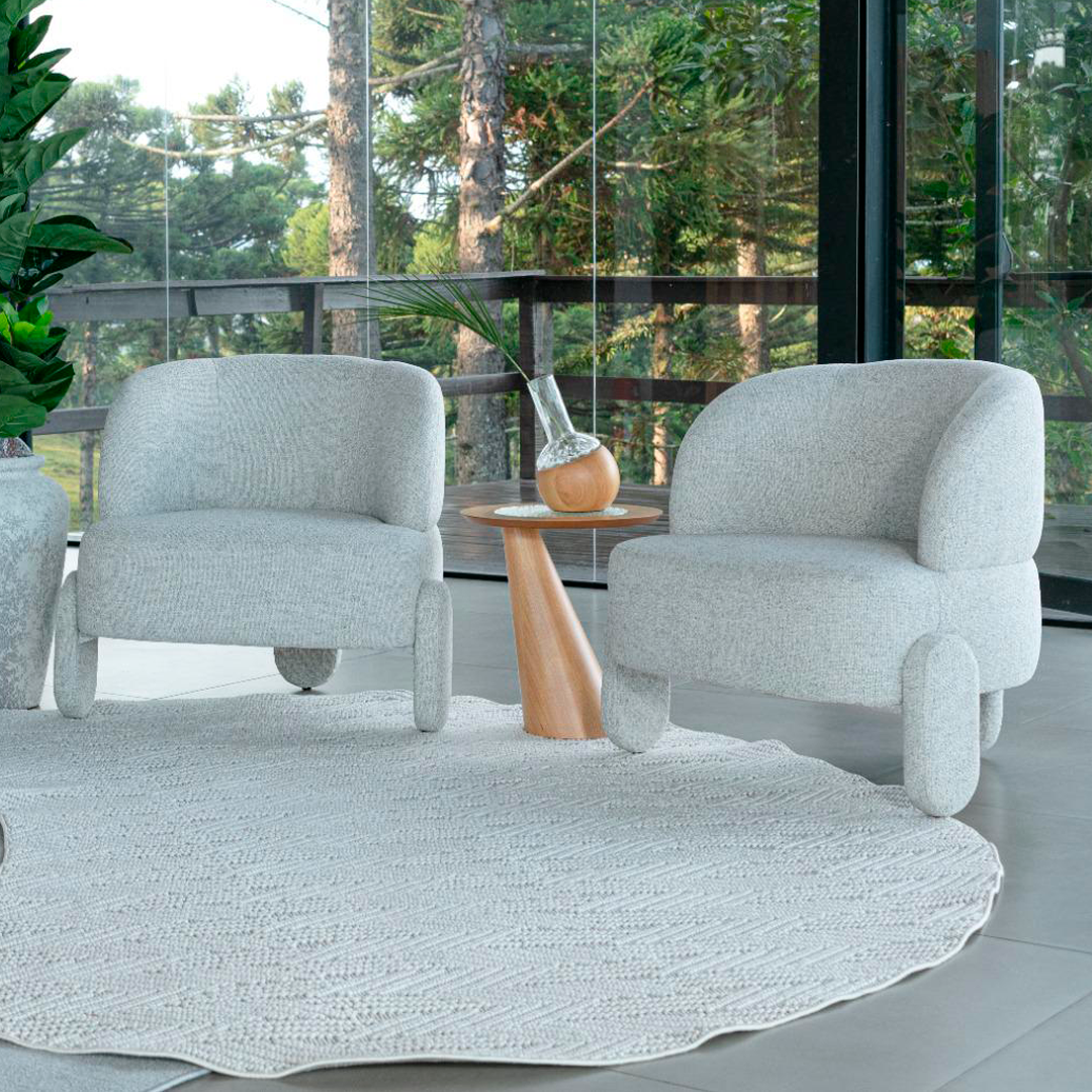 Poltrona Jade Moderna - Attua Design Moveis de Alto Padrão