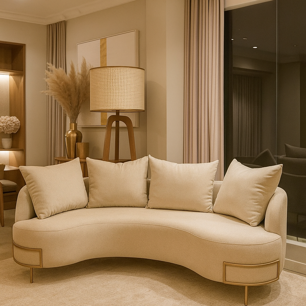 Sofá Finger Orgânico 1,92m - Attua Design Moveis de Alto Padrão