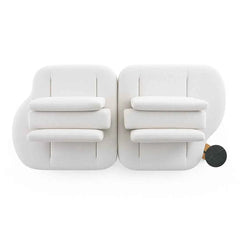 Sofá Orgânico Cascalho Elétrico Com Mesa Lateral