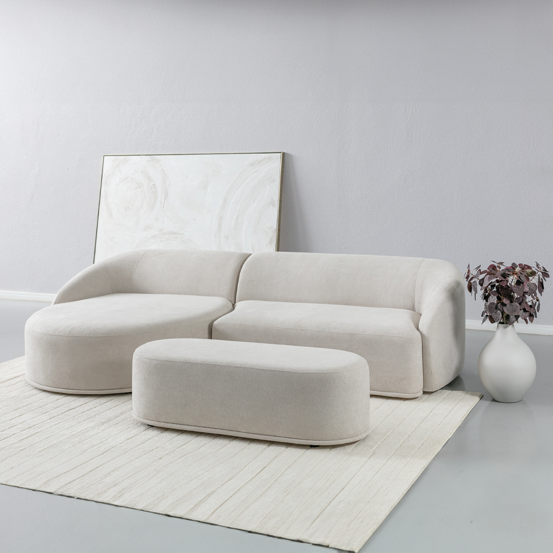 Sofá Orgânico Solano com Puff - Attua Design Moveis de Alto Padrão