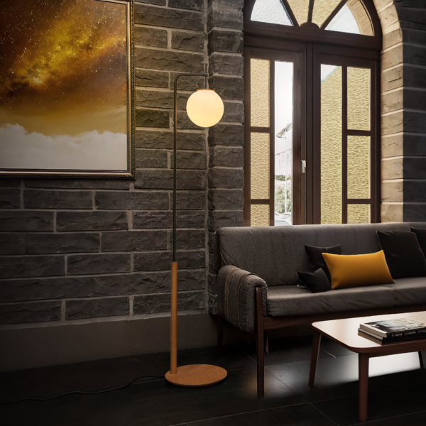 Luminária de Piso Esphera, luminária de chão, luminária moderna, luminária para sala de estar, luminária para quarto, luminária para escritório, luminária decorativa, luminária de piso com design exclusivo, luminária de leitura, luminária de piso para recepção, luminária de chão LED, luminária de piso elegante, luminária de piso para cantos de leitura, luminária de chão para home office, luminária de piso para ambientes sofisticados