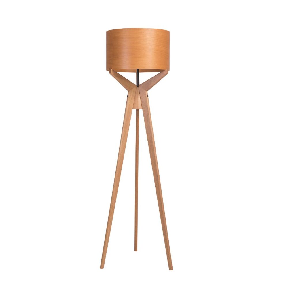 Luminária de Piso Navi Madeira Menor, luminária de madeira, cúpula de madeira, luminária para sala de estar, luminária para quarto, luminária moderna, luminária decorativa, luminária para leitura, luminária com design exclusivo, luminária para ambiente aconchegante, luminária de piso elegante, luminária sofisticada, iluminação para interiores, luminária para escritório, luminária para recepção