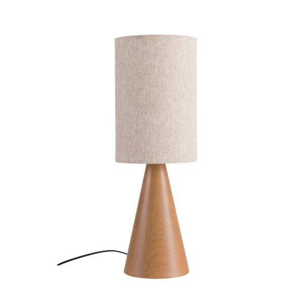 Abajur de Mesa Esbelto, abajur de madeira com cúpula em linho, iluminação decorativa, luz aconchegante, abajur sofisticado, iluminação para sala, iluminação para quarto, abajur para escritório, abajur cabeceira, luz de leitura, abajur para hall de entrada, abajur para recepção, iluminação para consultório, iluminação para hotel, abajur para mesa lateral, iluminação elegante