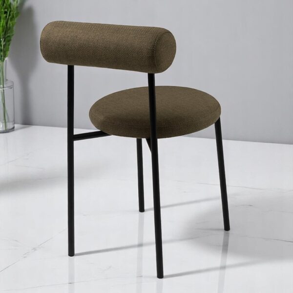 Cadeira de jantar Olli Metal, cadeira moderna, cadeira elegante, cadeira de luxo, cadeira, Cadeira Oliva Boobam, cadeira rolinho moderna, cadeira elegante