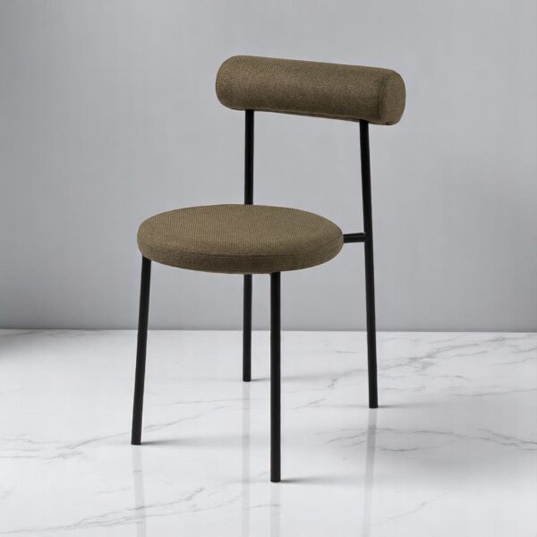 Cadeira de jantar Olli Metal, cadeira moderna, cadeira elegante, cadeira de luxo, cadeira, Cadeira Oliva Boobam, cadeira rolinho moderna, cadeira elegante