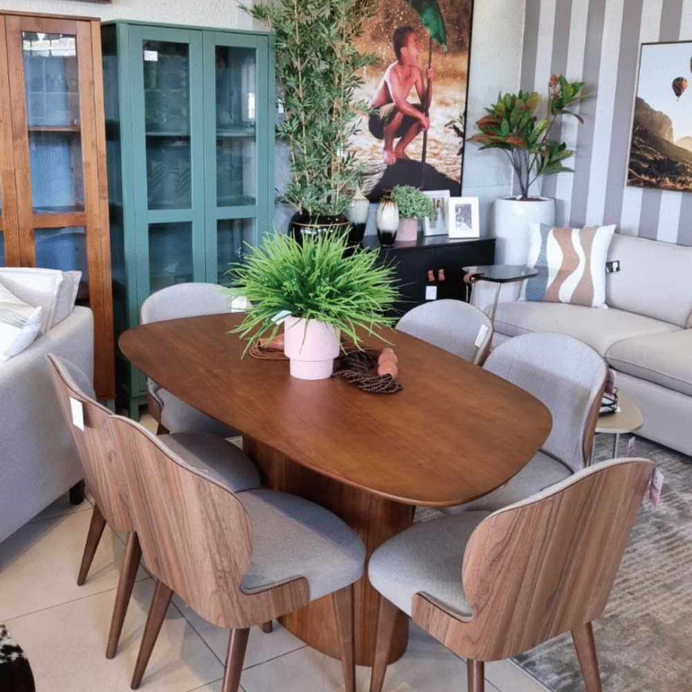 Mesa de Jantar Orgânica Cuba, mesa orgânica laminada, mesa com lâmina ébano, mesa com lâmina cinamomo, mesa orgânica para sala de jantar, mesa de jantar para 4 pessoas, mesa de jantar para 6 pessoas, mesa contemporânea, mesa sofisticada, mesa orgânica moderna, mesa orgânica de alto padrão, mesa elegante para jantar, mesa para ambientes integrados, mesa com tampo orgânico, mesa com design fluido, mesa com base imponente, mesa artesanal, mesa exclusiva, móveis de luxo para jantar, mesa de jantar moderna de alto padrão