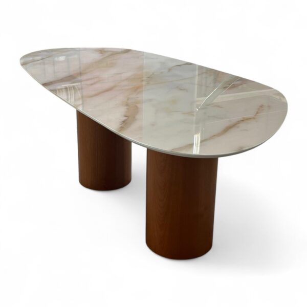 Mesa de Jantar Orgânica Marmorizada, mesa marmorizada, mesa de jantar orgânica, mesa para escritório, mesa para consultório, mesa para clínicas, mesa design orgânico, mesa com tampo marmorizado, mesa contemporânea, mesa elegante, mesa alto padrão, mesa versátil