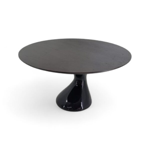 Mesa de Jantar Redonda Assim, mesa redonda 4 lugares, mesa redonda 6 lugares, mesa redonda com tampo em lâmina de madeira, mesa com base em pintura, mesa para sala de jantar, mesa de jantar moderna, mesa redonda contemporânea, mesa sofisticada, mesa para ambientes integrados, mesa de jantar compacta, mesa elegante para refeições, móveis de luxo para jantar, mesa de madeira redonda, mesa redonda de alto padrão, mesa redonda para apartamento