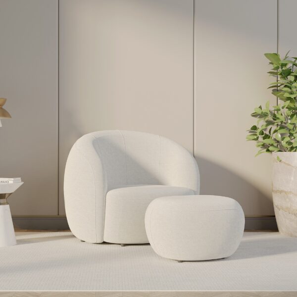 poltrona sol fixa, poltrona com puff, poltrona para sala de estar, poltrona para leitura, poltrona confortável, poltrona decorativa, poltrona fixa com puff, poltrona com puff estofado, poltrona para consultório, poltrona para ambientes residenciais