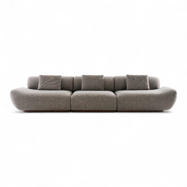 sofá well orgânico, sofá orgânico, sofá com três módulos, sofá modular, sofá grande, sofá para salas amplas, sofá de design orgânico, sofá contemporâneo, sofá sofisticado, sofá moderno, sofá curvo, sofá estofado, sofá para ambientes integrados